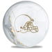 Review the OnTheBallBowling NFL Cleveland Browns White Marble Ball