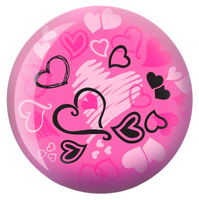 Brunswick Hearts Glow Pink Viz-a-Ball Bowling Balls