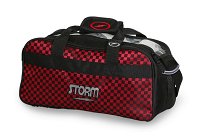 Storm 2 Ball Tote Black/Checkered Red Bowling Bags