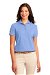 Port Authority Womens Silk Touch Polo Shirt Light Blue