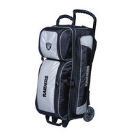 KR Strikeforce NFL Triple Roller Oakland Raiders Bowling Bags