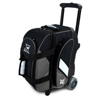 Tenth Frame Deluxe Double Roller Black/Grey Bowling Bags