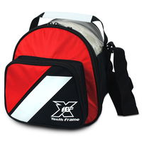 Tenth Frame Deluxe Add-On Bag Black/Red Bowling Bags