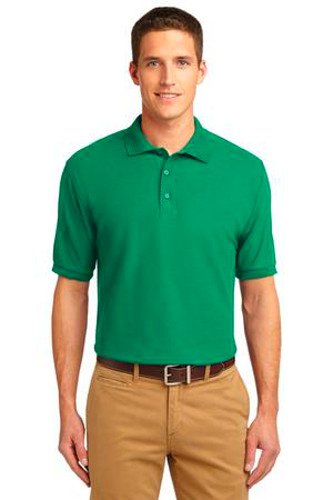 Port Authority Mens Silk Touch Polo Shirt Kelly Green Main Image