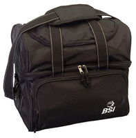 BSI Dash Double Roller Bowling Bag - Black/Royal/Gray