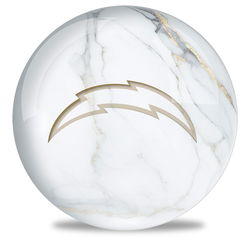 OnTheBallBowling NFL Los Angeles Chargers Marble Ball Bowling Balls