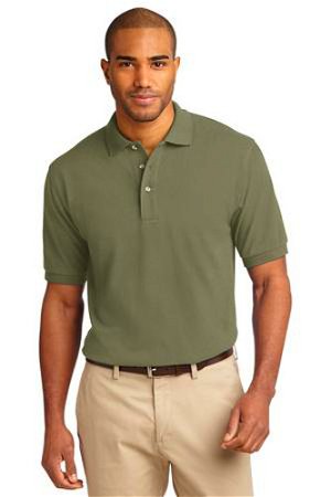 Port Authority Mens Pique Knit Sport Faded Olive Main Image