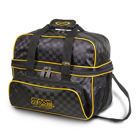 Storm 2 Ball Deluxe Tote Checkered Black/Gold Main Image