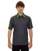 Review the Ash City Mens Sonic Performance Polo Black Silk/Acid Green