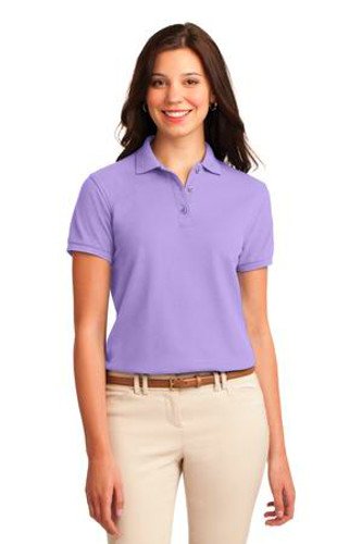 Port Authority Womens Silk Touch Polo Shirt Lavender Main Image