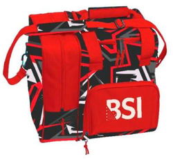 BSI Deluxe Single Tote Red/Black Bowling Bags
