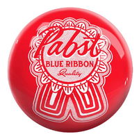 OnTheBallBowling Pabst Classic Ribbon Ball Red MAIN Image