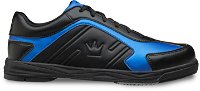 Brunswick Mens Siege Right Hand Black/Royal Wide Width Bowling Shoes