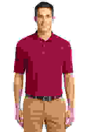 Port Authority Mens Silk Touch Polo Shirt Red MAIN Image - Main Image