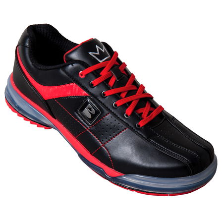 The Brunswick Mens TPU X Black/Red Right-Hand Bowling Shoe