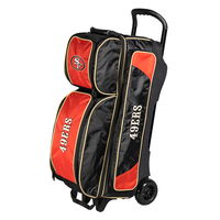 KR Strikeforce NFL Triple Roller San Francisco 49ers Bowling Bags