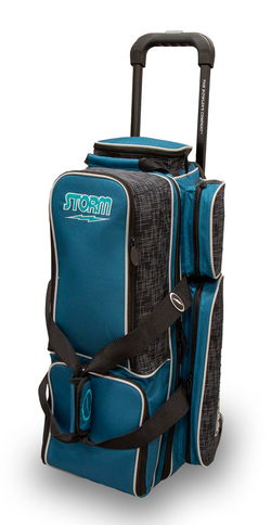 Storm Rolling Thunder 3 Ball Roller Steel Blue Bowling Bags