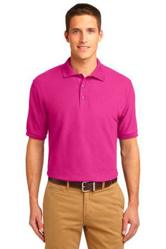 Port Authority Mens Silk Touch Polo Shirt Tropical Pink Main Image