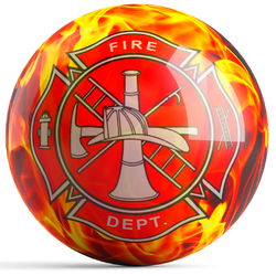 OnTheBallBowling Fire Dept Yellow Fire Bowling Balls
