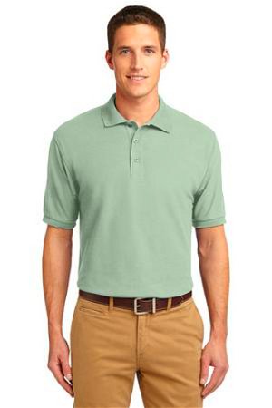 Port Authority Mens Silk Touch Polo Shirt Mint Green Main Image