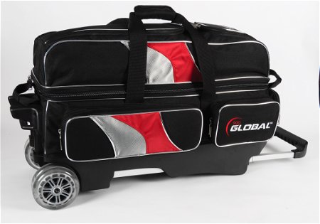 900Global 3 Ball Deluxe Roller Black/Red/Silver Main Image