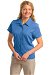 Review the Port Authority Womens Easy Care Camp Shirt Blue