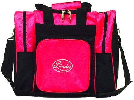 Linds Laser Deluxe Single Tote Black/Hot Pink Main Image