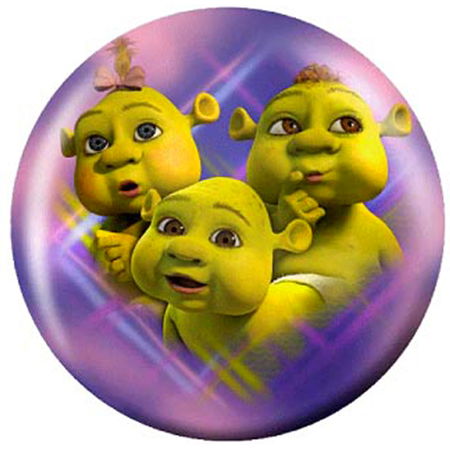 KR Shrek the 3rd Babies Plaid Viz-A-Ball Main Image