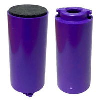 Turbo Switch Grip Purple Inner Sleeve w/Urethane Solid Black 1 1/4