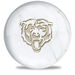 Review the OnTheBallBowling NFL Chicago Bears White Marble Ball