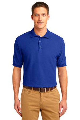 Port Authority Mens Silk Touch Polo Shirt Royal Main Image