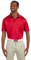 Harriton Mens 4 oz Polytech Polo Red