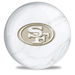 Review the OnTheBallBowling NFL San Francisco 49ers White Marble Ball