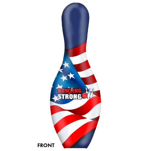 OnTheBallBowling Bowling Strong Flag Pin MAIN Image - Main Image