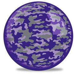 OnTheBallBowling Purple Camo Ball Bowling Balls