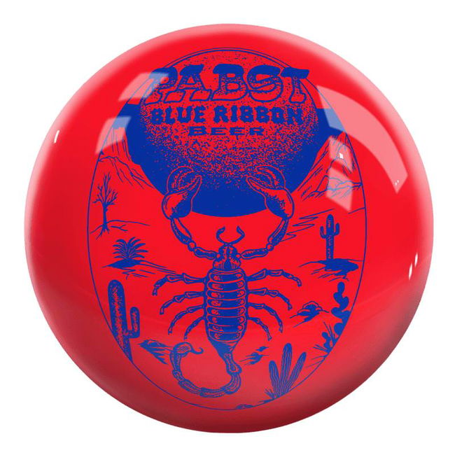 OnTheBallBowling Pabst Scorpion Ball Red/Blue MAIN Image - Main Image
