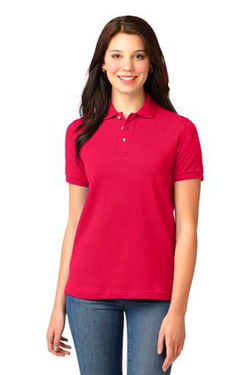 Port Authority Womens Pique Knit Sport Red