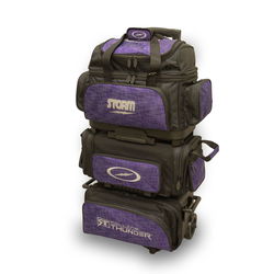 Storm Rolling Thunder 6 Ball Roller Abstract Purple Bowling Bags
