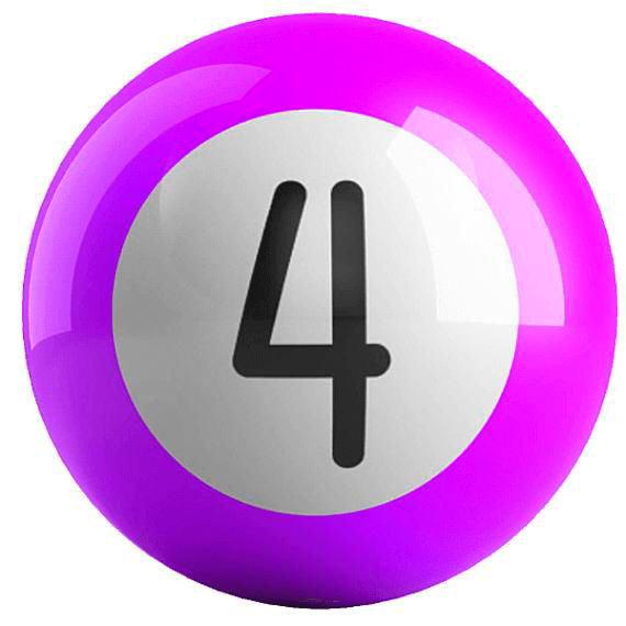 OnTheBallBowling Billiard Purple 4 Ball MAIN Image - Main Image