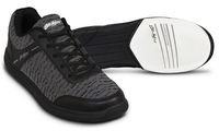 KR Strikeforce Mens Flyer Mesh Black/Steel Wide Width Bowling Shoes