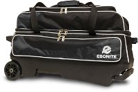 Ebonite Transport Triple Roller Black/White Bowling Bags