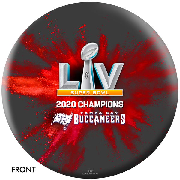 Tampa Bay Buccaneers Super Bowl LV Champions Undrilled Bowling Ball