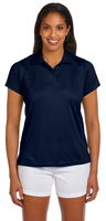 Harriton Womens 4 oz Polytech Polo Navy MAIN Image