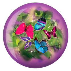 Brunswick Butterflies Glow Viz-a-Ball Bowling Balls