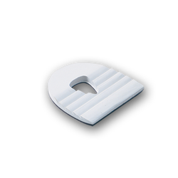 3G Heel Rippled White Bowling Shoes