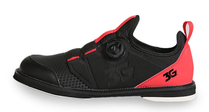 3G Mens Speed Dial+ Black/Red Right Hand Bowling Shoes + FREE SHIPPING