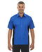 Review the Ash City Mens Fuse Colorblock Camp Shirt True Royal/Black