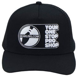 Bowling.com Hat Black/White