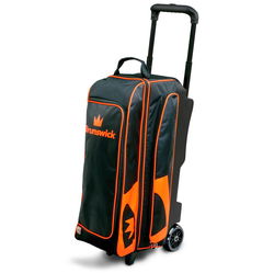 Brunswick Blitz Triple Roller Black/Orange Bowling Bags