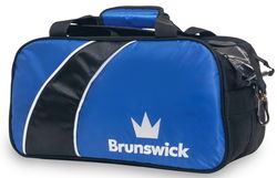 Brunswick Edge Double Tote Blue Bowling Bags